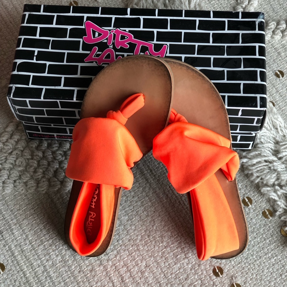 Dirty Laundry Neon Orange Sandal